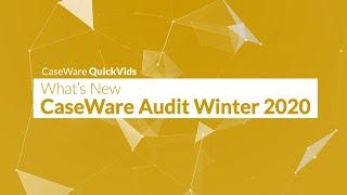 What’s new in Caseware Audit Winter 2020