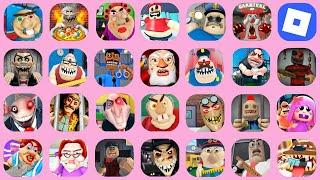 Roblox, ESCAPE EVIL GRANDPA! (OBBY), Escape Baby Bobby Daycare!, Escape Papa Pizza's Pizzeria!