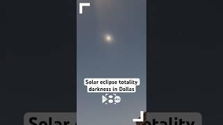 Solar eclipse totality darkness in Dallas, Texas!