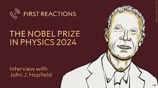 First Reactions | John Hopfield, Nobel Prize in Physics 2024 | Telephone interview