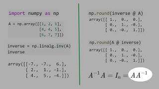 10.7) Matrix Inverse in Python