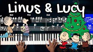 How to Play "Linus and Lucy" | Full Piano Tutorial (including Solos)