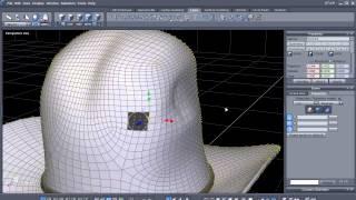 Cutting a hole in a high poly mesh