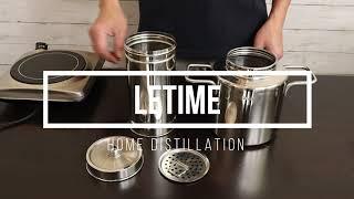 LETIME LT3000 Features Stainless Steel Essential Oil Hydrosol Water Distiller Easy to Use Clean