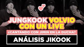 JIKOOK - ¡JUNGKOOK VOLVIO A CASA! NUEVO LIVE 2024 ¿Canta en la ducha con Jimin? (Cecilia Kookmin)