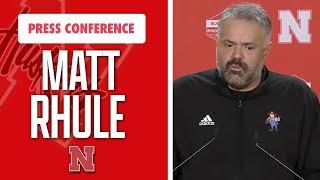 Nebraska Football Head Coach Matt Rhule meets with the media on Tuesday I HuskerOnline I GBR