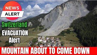 Landslide narrowly missed the Swiss town of Brienz but NOW more is about to come down at High Speed