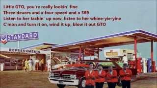 Little GTO Ronnie And The Daytonas with Lyrics