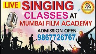 Live Singing Classes at Mumbai Film Academy for training in Classical and Playback Singing.