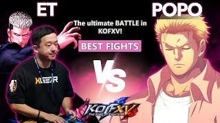 KOF XV  ET (Yamasaki, Benimaru, Goenitz) vs POPO (Kyo, Benimaru, Ryo) - Best Fights KOFXV