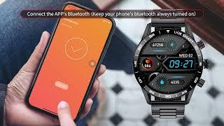 How to Connect the  LIGE SMART WATCH  ST2 Bluetooth Call function