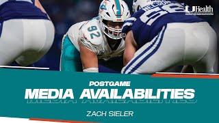 DT Zach Sieler meets with the media after #MIAvsIND | Miami Dolphins