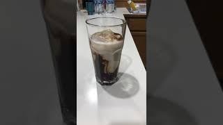 Pouring Milk Into Coffee | Iced Coffee With Cashew Milk