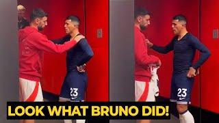 Bruno Fernandes still showing respect to Spurs player in tunnel after got RED CARD | Man Utd News