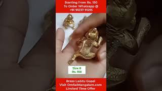 Pital/Brass Laddu Gopal Murti | online shopping | #shorts #shortsVideo #laddugopal #giftitems