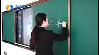 Lonbest Horizontal Sliding Chalk board Whiteboard Blackboard Cabinet System Frame Lanbeisite 2025