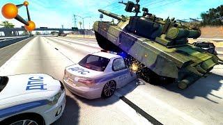 УГНАННЫЙ ТАНК РАЗРУШАЕТ ГОРОД! МАШИНА СМЕРТИ | BeamNG.drive