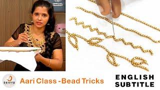 aari work for beginners in tamil | aari online class 2 | aari bead work basic stitches in tamil #348
