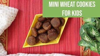 Mini Wheat Cookies For Kids [No Oven Easy Snack Recipe]