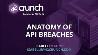 The Anatomy of API Breaches