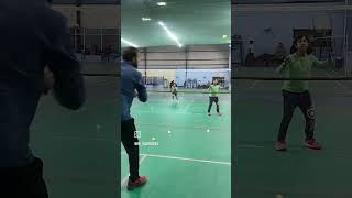 Beginner doubles rotation multi shuttle practice 23 December 2024