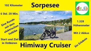 Radtour zum Sorpesee - Mit dem Himiway Cruiser unterwegs - Start und  Ziel in Fröndenberg-Ostbüren