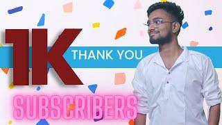 We Achieved 1k Subscribers | Thanks You Everyone For Love And Support | ShyamPropertyAdvisor