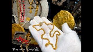 Olive Blossom Chain from 1715 Fleet Shipwreck Pirate Gold Coins