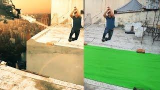 How to replace a green screen background