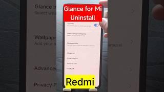 How to uninstall glance for mi poco mobile #glanceformi #wallpapercarousel #poco #shorts