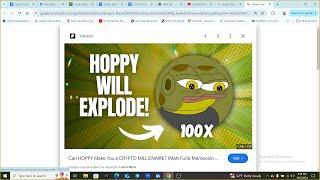 Hoppy is ready to explode lets get ready for the parabolic meme run !