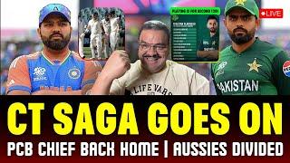 Champions Trophy Saga Goes On | PCB Chief Back Home, Pak XI For Zimbabwe | Australian Team Divided