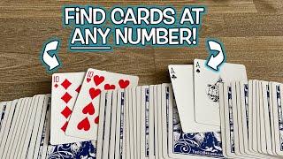 Cards Found at ANY NUMBER Card Trick! - Easy & Self-Working!