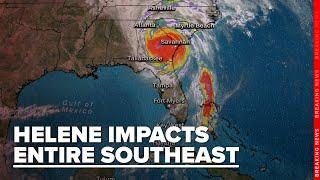 Helene's storm surge, heavy rainfall & high winds wreaks havoc across the southeast