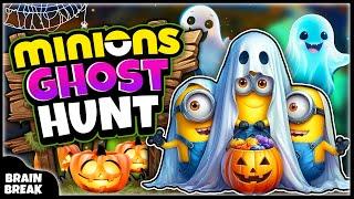 Minions Ghost Hunt | Spooky Halloween Songs | Halloween Brain Break | Freeze Dance