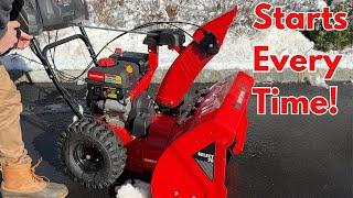 How to Store Your Snow Blower / So it Starts Every Time