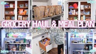 MASSIVE WEEKLY GROCERY HAUL AND MEAL PLAN | REFRIGERATOR AND PANTRY ORGANIZATION