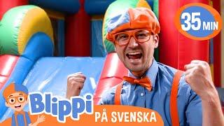 Blippi Svenska | Lära sig med Blippi på Amy's Playground | pedagogiska videor för barn