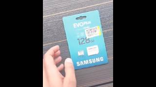 SAMSUNG EVO PLUS 128 GB SD CARD FOR DJI OSMO ACTION 3. #dji #djiaction3  #djiactioncamera