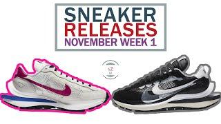 November 2020 Sneaker Releases Week 1 || Nike x SACAI VaporWaffle