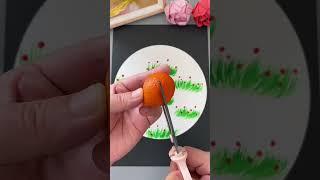 Try the creative handicrafts you can make with orange peels with your children. Parent-child han