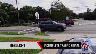 Trooper Steve on Patrol checks out incomplete traffic signal in Pine Hills