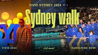 VIVID sydney 2024 !! Sky walk sydney tower || Exploring sydney city