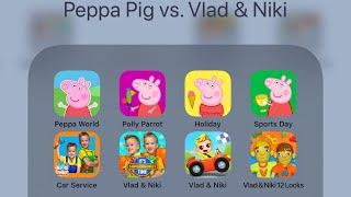 World of Peppa Pig,Peppa Pig Polly Parrot,Holiday,Sports Day,Vlad & Niki Car Service,V & N 12 Locks