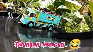 Truk antobollo jamping di sitinjau laukik  || versi miniatur truk plastik ||