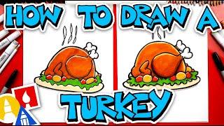 How To Draw A Cooked Turkey