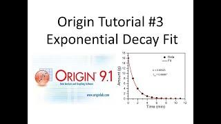 Exponential Decay Fit in Origin: How to fit your data/curve/plot to exponential decay in Origin