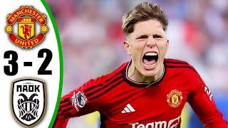 Manchester United vs Paok 3-2 - All Goals & Highlights - 2024