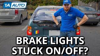 Car Brake Lights Stuck On / Off, Can't Start? Brake Switch Diagnosis