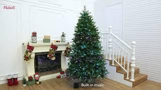 10742900: 7.5ft. Pre-Lit Melody Spruce Artificial Christmas Tree Color Changing Mini LED | Michaels